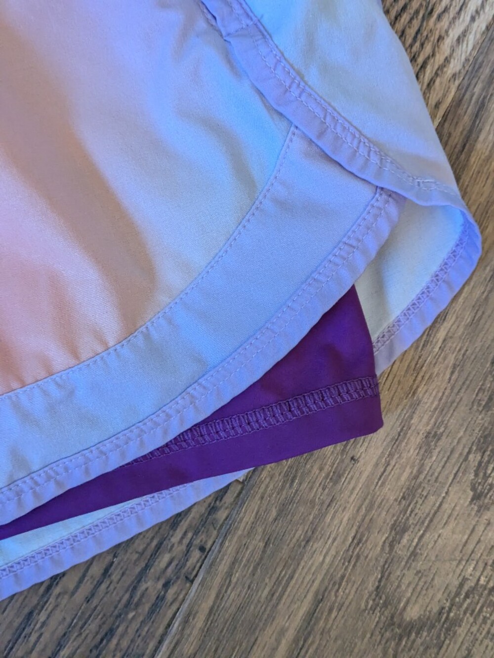 Sweaty Betty On Your Marks 2-in-1 Running Shorts Ombre Pastel Sunset Large - Picture 5 of 8